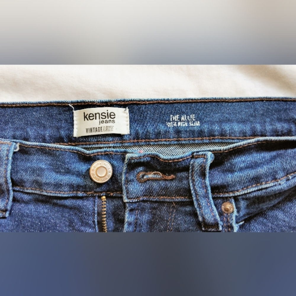 Kensie Dark Blue Ankle Jeans - Picture 6 of 6